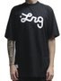 Camiseta Masculina LRG Western Script Knit Manga Curta Estampada - Preto