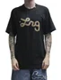 Camiseta Masculina Lrg Western Script Manga Curta Estampada - Preto