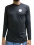 Camiseta Masculina Lycra Rip Curl Incons UV M/Longa - Preto
