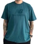 Camiseta Masculina New Balance Essentials Manga Curta Estampada - Verde Escuro