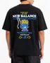 Camiseta Masculina New Balance Fish And Chips Manga Curta Estampada - Preto