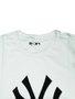 Camiseta Masculina New Era Basico Essentials Yankees Manga Curta Estampada - Branco
