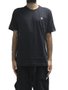 Camiseta Masculina New Era Basico New York Yankees Bordado Manga Curta Estampada - Preto
