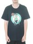 Camiseta Masculina New Era Celtics Manga Curta Estampada - Preto
