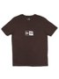 Camiseta Masculina New Era Box Branded Manga Curta Estampada - Marrom