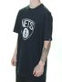 Camiseta Masculina New Era Brooklyn Nets Manga Curta Estampada - Preto
