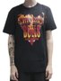 Camiseta Masculina New Era Core Chicago Bulls Manga Curta Estampada - Preto