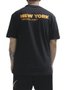Camiseta Masculina New Era Core Essentials Style New York Yankees Manga Curta Estampada - Preto