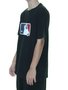 Camiseta Masculina New Era Essentials Logo MLB Manga Curta - Preto