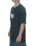 Camiseta Masculina New Era Raiders Manga Curta Estampada - Preto