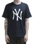 Camiseta Masculina New Era Logo New York Yankees Manga Curta Estampada - Marinho