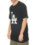 Camiseta Masculina New Era Dodgers Manga Curta Estampada  - Preto