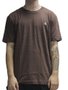 Camiseta Masculina New Era Mini Bordado New York Yankees Manga Curta Estampada - Marrom