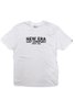 Camiseta Masculina New Era Minimal Manga Curta Estampada - Branco