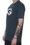 Camiseta Masculina New Era NFL Basic Time Grepac Manga Curta Estampada - Verde