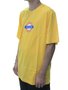 Camiseta Masculina New History Logo Circle Manga Curta Estampada - Amarelo