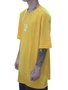 Camiseta Masculina New History Logo Whiite Manga Curta - Amarelo