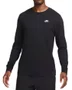 Camiseta Masculina Nike Club Manga Longa Estampada - Preto