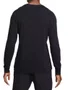 Camiseta Masculina Nike Club Manga Longa Estampada - Preto