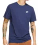 Camiseta Masculina Nike NSW Club Manga Curta Estampada - Marinho