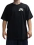 Camiseta Masculina Nike SB Logo Lb Manga Curta Estampada - Preto