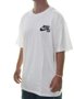 Camiseta Masculina Nike SB Logo Manga Curta Estampada - Branco