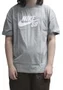 Camiseta Masculina Nike Sb Logo Manga Curta Estampada - Cinza Mesclado