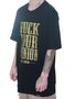 Camiseta Masculina Nugget Fuck Your Opinion Manga Curta Estampada - Preto