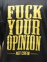 Camiseta Masculina Nugget FVCK YOUR OP Manga Curta Estampada - Preto
