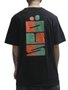Camiseta Masculina Ous Fade Manga Curta Estampada - Preto