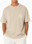 Camiseta Masculina Plano C Celestial Manga Curta Estampada - Bege