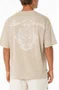 Camiseta Masculina Plano C Celestial Manga Curta Estampada - Bege