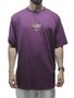 Camiseta Masculina Plano C Crown Flowers Manga Curta Estampada - Roxo