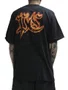 Camiseta Masculina Plano C Flames Manga Curta Estampada - Preto