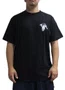 Camiseta Masculina Plano C Keychains Manga Curta Estampada - Preto