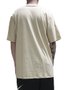 Camiseta Masculina Plano C Logo Manga Curta Estampada - Bege