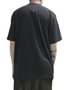 Camiseta Masculina Plano C Logo Manga Curta Estampada - Preto
