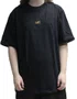 Camiseta Masculina Plano C Logo Manga Curta Estampada - Preto