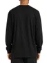 Camiseta Masculina Plano C Logo Manga Longa Estampada - Preto