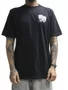 Camiseta Masculina Plano C Masks Manga Curta Estampada - Preto