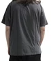 Camiseta Masculina Plano C Stone Wash Manga Curta Estampada - Grafite