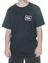 Camiseta Masculina Quiksilver Checker Stamp Manga Curta Estampada - Preto