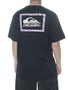 Camiseta Masculina Quiksilver Checker Stamp Manga Curta Estampada - Preto