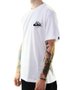 Camiseta Masculina Quiksilver G Land Art Manga Curta Estampada - Branco