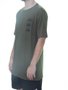 Camiseta Masculina Quiksilver G Land Type Manga Curta Estampada - Verde Militar