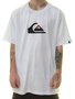 Camiseta Masculina Quiksilver M/C Comp Logo Manga Curta Estampada - Branco