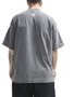 Camiseta Masculina Respect Kanye Frase DTF Oersized Manga Curta Estampada - Chumbo
