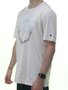 Camiseta Masculina Rip Curl Circular Tee Manga Curta Estampada - Off White