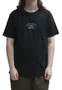 Camiseta Masculina Rusty Boarding Manga Curta Estampada - Preto