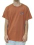 Camiseta Masculina Rusty Erial Manga Curta Estampada - Marrom
